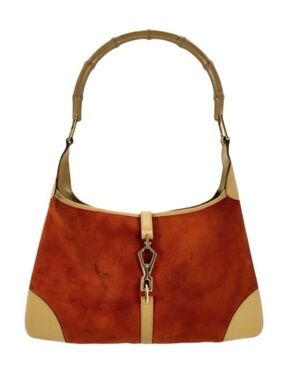 Gucci Jackie 1961 Bamboo Suede Shoulder Bag